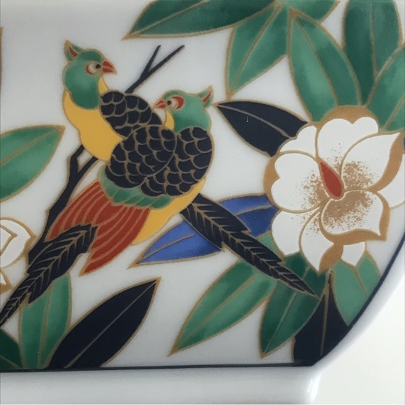 TAKAHASHI San Francisco TROPICALE Square Sauce Rice Bowl Bids and Floral - Picture 10 of 16